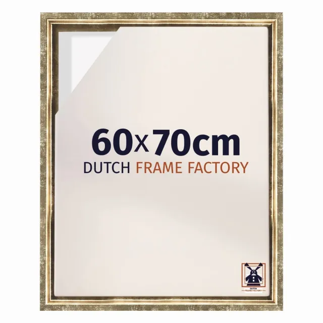Dutch Frame Factory Baklijst 60x70 cm - Goud Antiek - Geschikt voor Canvasdoek - MDF Baklijst Lausanne