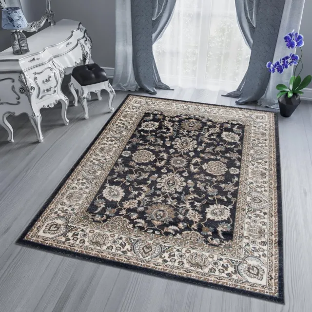Tapiso Dubai Vloerkleed Modern Oriental Oosters Rug Tapijt Antraciet Creme5