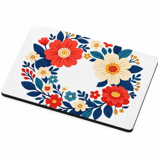 Mr Cadeautjes MDF magnetische fotolijst 7,5 x 5 - design Een nieuwe retro-cadeauprint met een botanische rand en een | cadeau Wit
