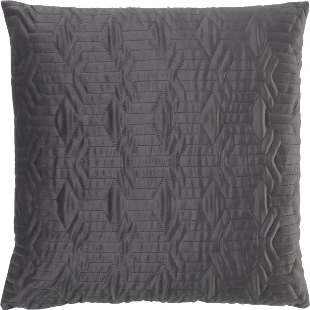Dutch Decor JOAN - Sierkussen 45x45 cm - donkergrijs - antraciet - Inclusief binnenkussen