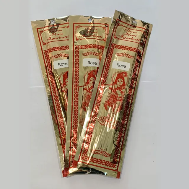 Hare Krishna Authentieke Hare Krishna wierook Rose x 3 naturel