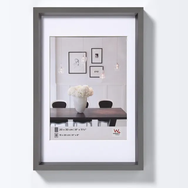 Walther Steel Style - Kunststof lijst - Fotoformaat 50x60 cm - Staal