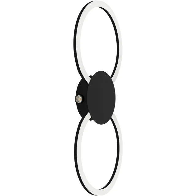 Eglo Venticello 1 Plafondlamp - LED - 66 cm - Zwart/Wit