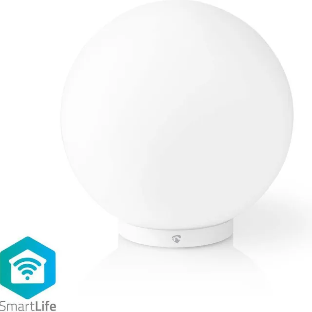 Nedis SmartLife Sfeerverlichting - Wi-Fi - Rond- 360 lm - RGB / Warm tot Koel Wit - 2700 - 6500 K - 5 W - Glas - 1 Stuks