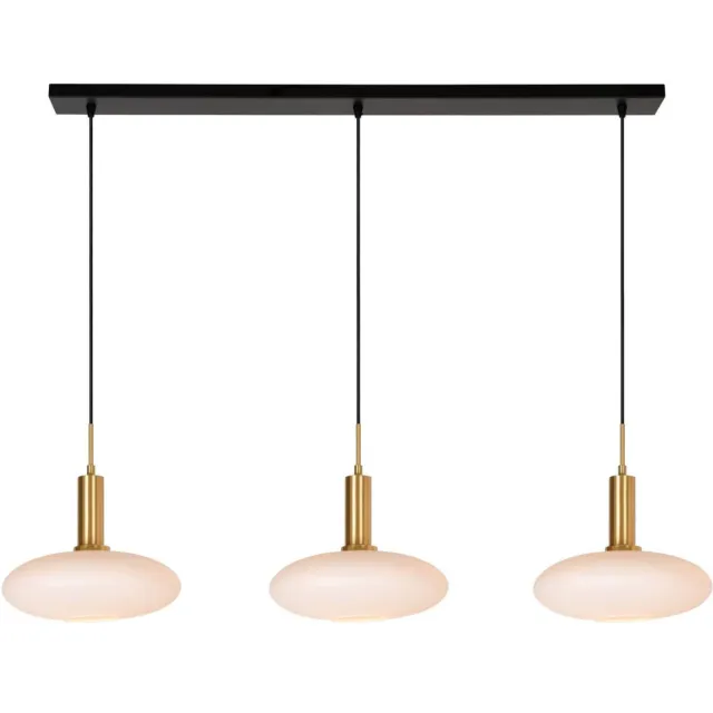 Lucide SINGALA - Hanglamp - 3xE27 - Mat Goud / Messing