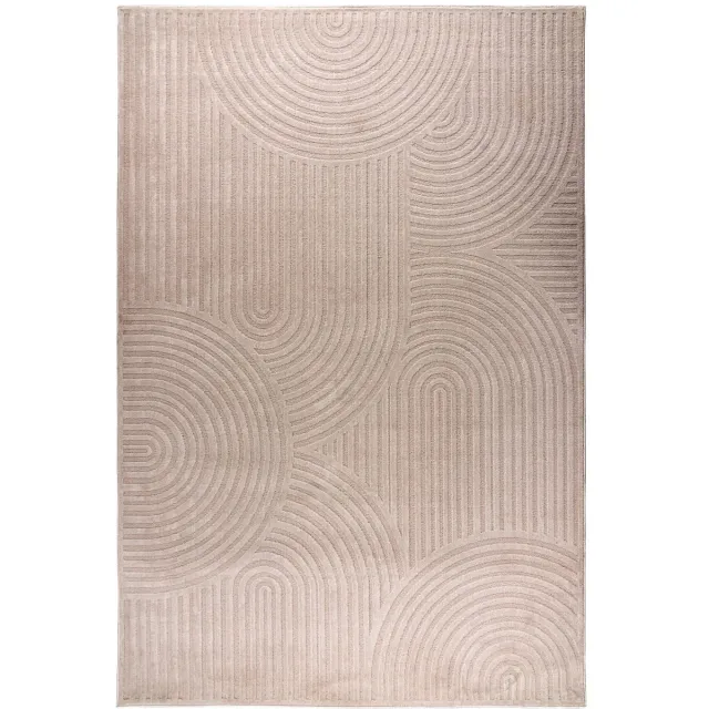 Dutch XXL Japandi Vloerkleed | Tapijt | Gala | Bogen | Beige | 120x170 cm