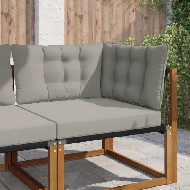 vidaXL Buiten bankkussen Stof Grijs 68,5 x 68,5 cm