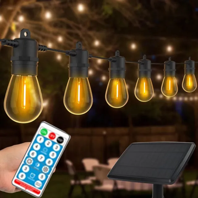 Mrilary S14 Solar Lichtsnoer – Sinterklaasavond Decoratie – Weerbestendige Retro Hanging Fairy Garland voor Buitenfeest & Tuin