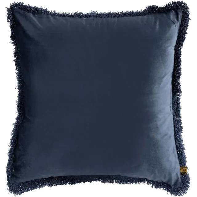 PTMD Nous Sierkussen - 60x3x60 cm - Fluweel - Blauw