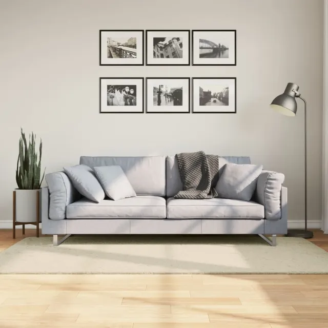 vidaXL Vloerkleed HUARTE laagpolig zacht wasbaar 100x200 cm crème, foto 2