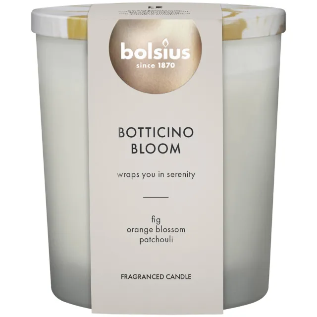 Bolsius geurkaars - Botticino Bloom (75 branduren) wit