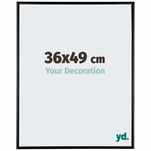 yd. Your Decoration - Fotolijst 36x49 cm - Aluminium - Zwart Hoogglans - Kent
