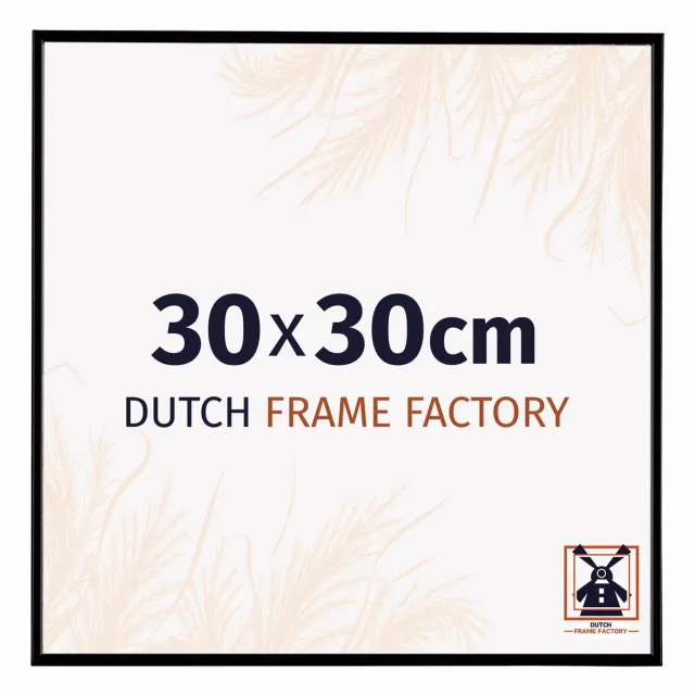 Dutch Frame Factory Fotolijst 30x30 cm - Kunststof - Zwart Mat - Easy