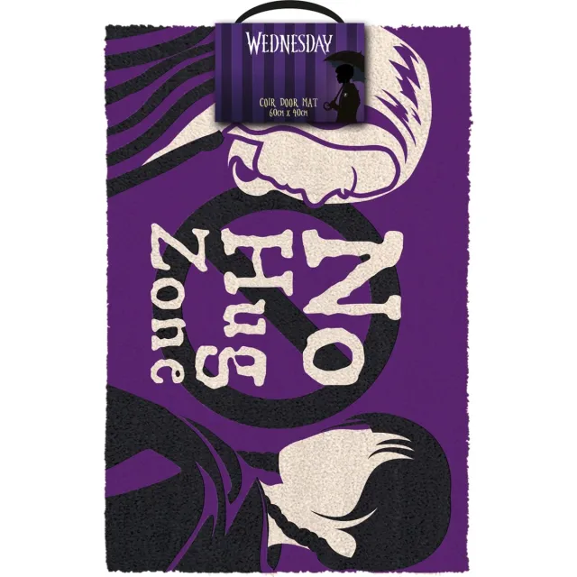 Pyramid International Netflix - Wednesday - "No Hug Zone" Deurmat 60x40cm Veelkleurig