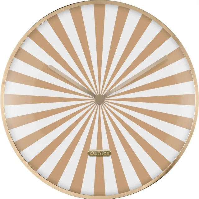 Karlsson Wandklok Candy Swirl Dome - Bruin - Ø40cm - Wandklok Modern