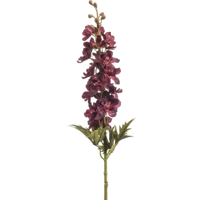 Emerald Kunstbloem Ridderspoor 84cm bordeaux - Kunstplant voor binnen