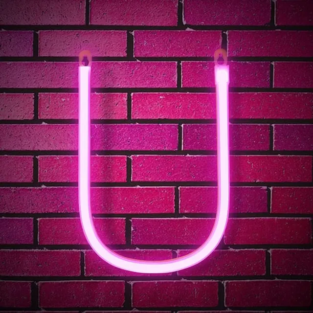 Daity 1 Pack - LED-letter neonlicht - LED roze verlichte letterlamp - wanddecoratie neonlicht roze-1
