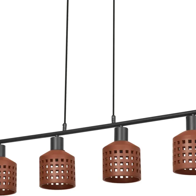 Osram Decor Clay Windows hanglamp, LN, 4xE27, niet dimbaar, klei/metaal, IP20, bruin