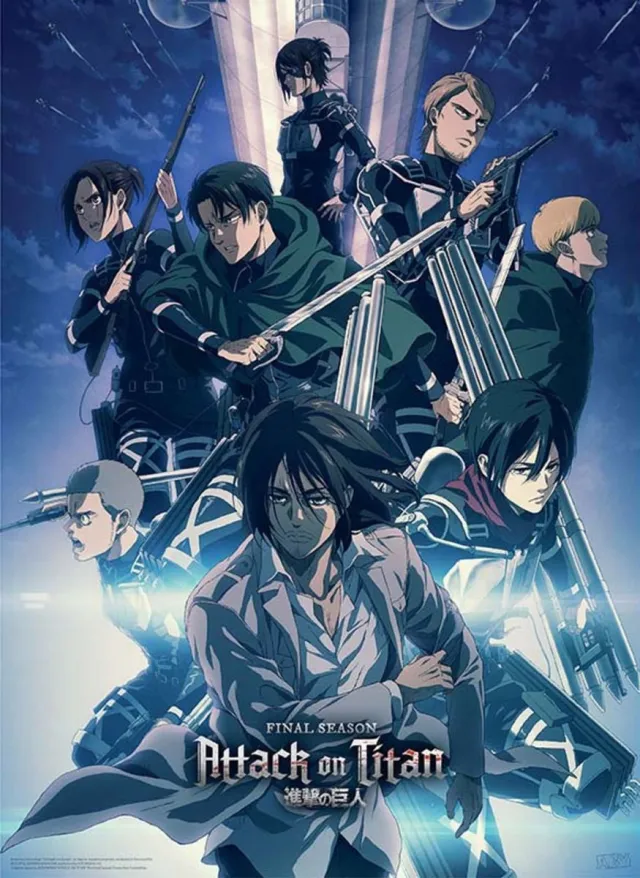 ABYSTYLE Poster Attack on Titan - Season 4 Group Shot 38x52cm Divers