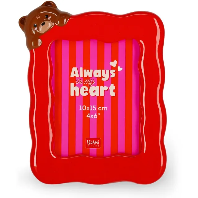 Legami Fotokader Teddy Beer 10x15 cm Rood