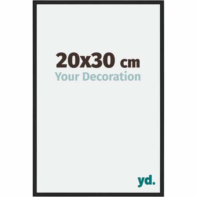 yd. Your Decoration - Fotolijst 20x30 cm - Aluminium - Zwart Hoogglans - Miami