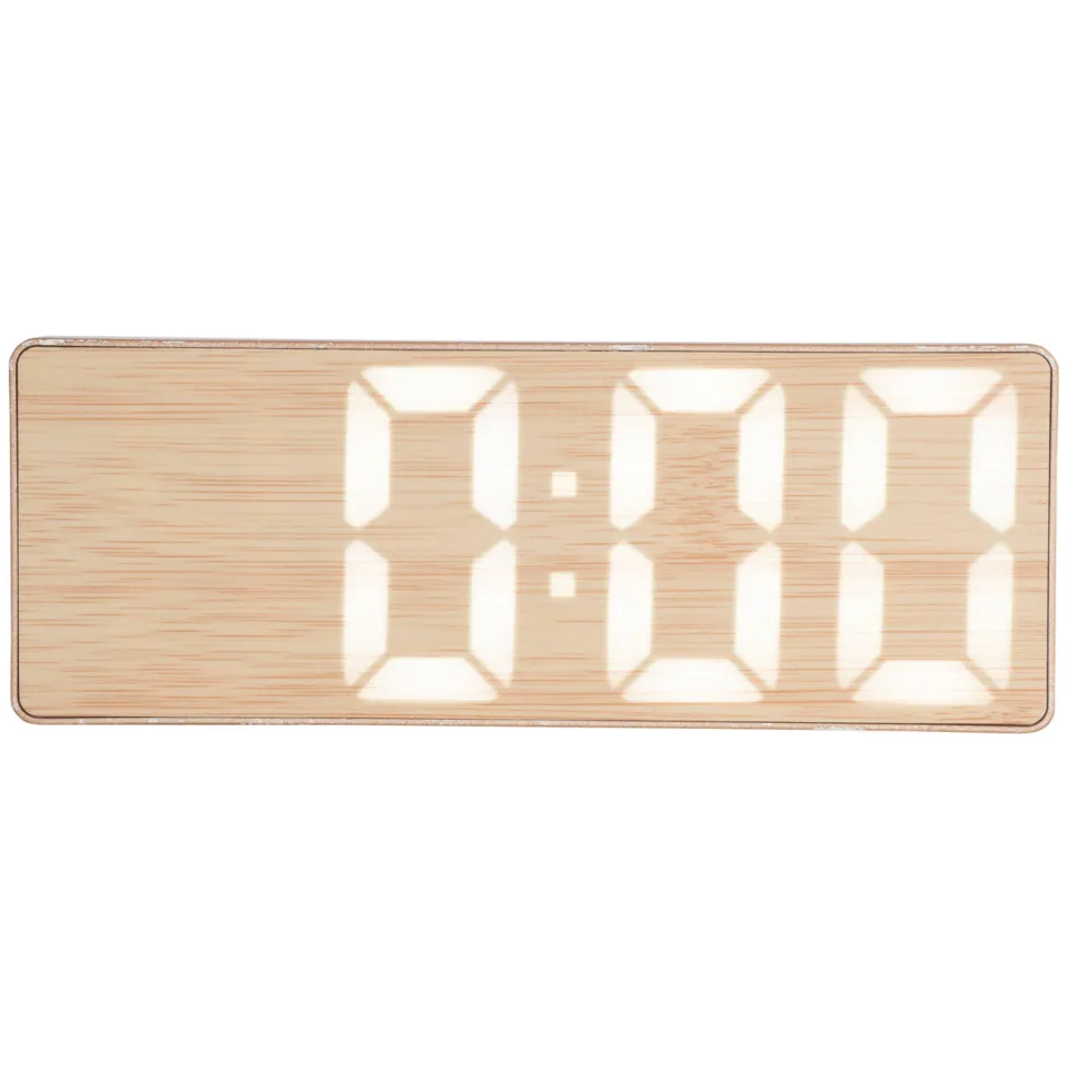 Karlsson Bondone flat LED wekker mokkabruin, foto 4