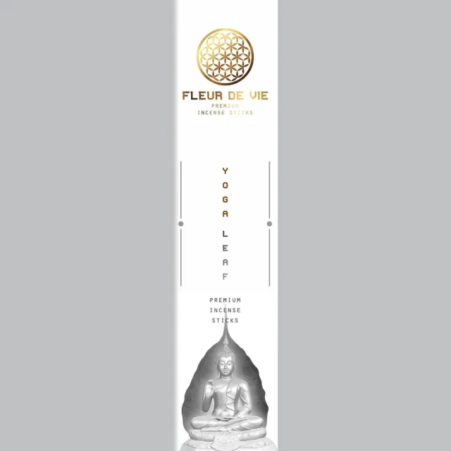 Green Tree Candle Company Green Tree Fleur de Vie Yoga Leaf Wierook 15gr. Wit