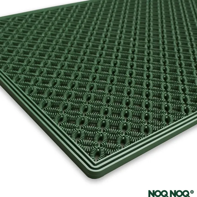 NOQNOQ deurmat - buitenmat | Antislip | Groen | 39x69 cm | 100% recycleerbaar - 30% gerecycleerd materiaal