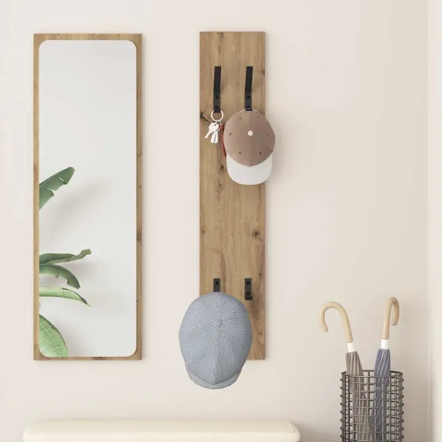 vidaXL Wandgemonteerde kapstok Artisan Eiken 20 x 1,5 x 100 cm Bruin