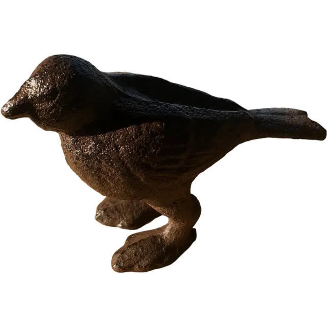 Esschert Design Tuinbeeld Vogel Gietijzer donkerbruin