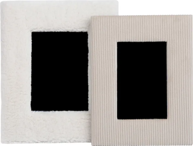 Oliva's Fotolijst - Fotolijstjes set van 2 stuks - 10x15 & 13x18 cm - Teddy & Ribstof - Wit