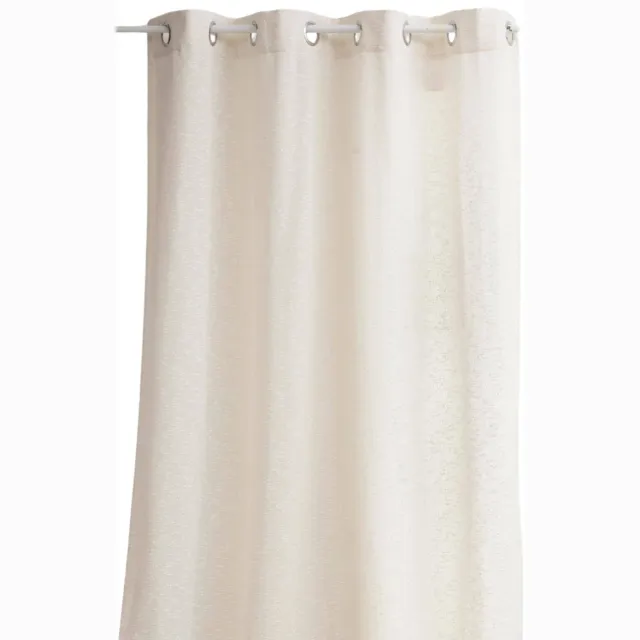 Atmosphera Créateur d'intérieur® Beige Salon Gordijn met Ringgaten 140x260 cm - Merkloos