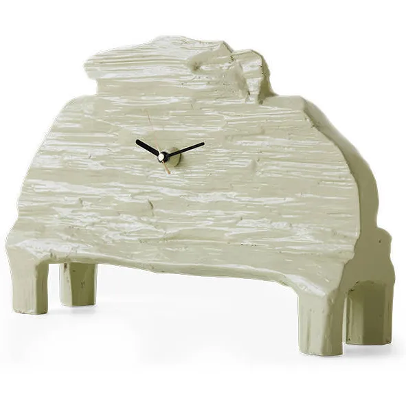 HKLIVING x Teun Zwets klok hout seafoam, foto 2
