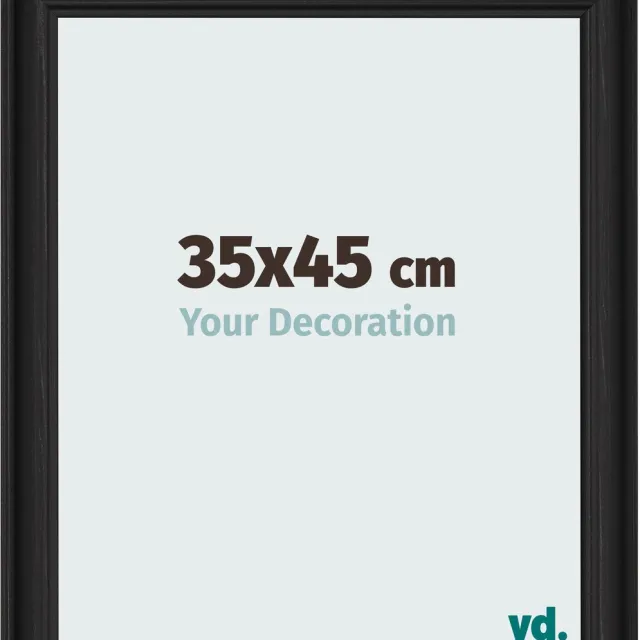 yd. Your Decoration - Fotolijst 35x45 cm - MDF - Zwart Houtnerf - Lazio