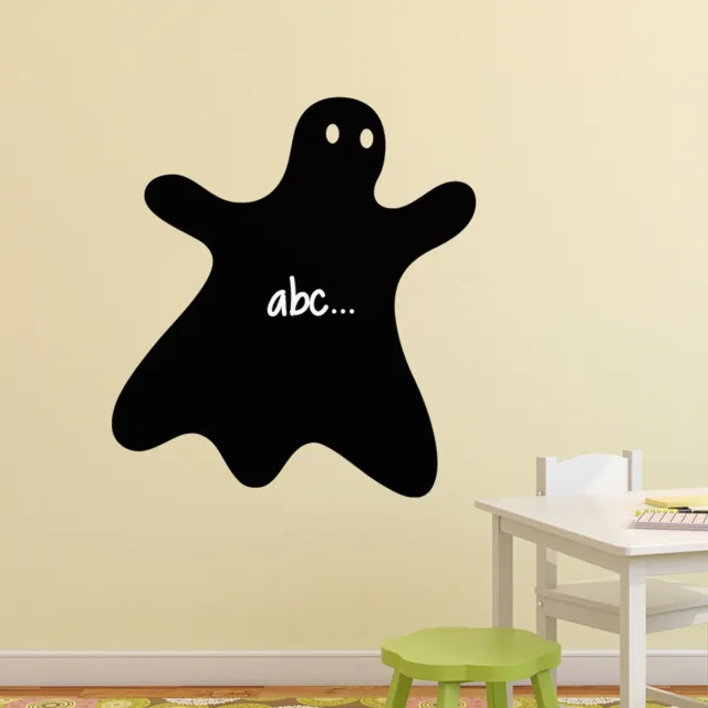 Ambiance Sticker Schoolbordsticker - uitwisbare zelfklevende muurstickers - SPOOKKARICATUUR - 100x90cm Multi color