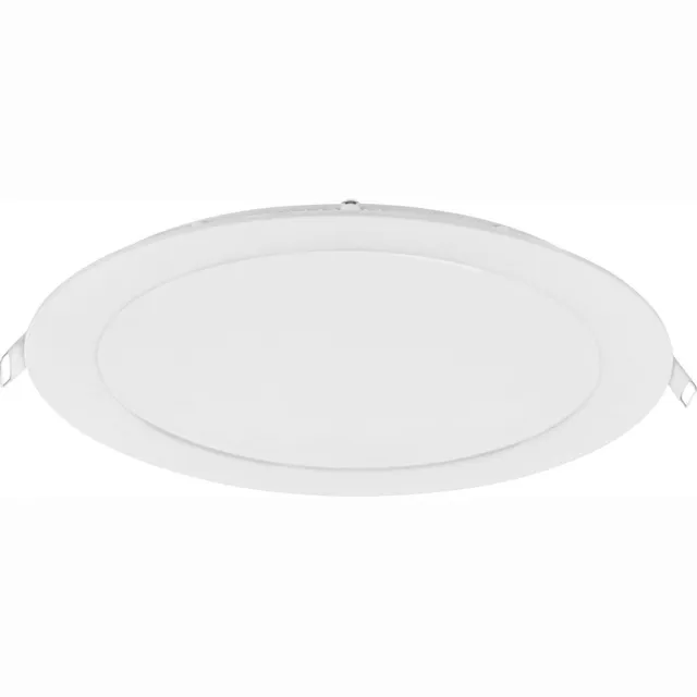 Globo Inbouw plafondlamp Plafondlamp Woonkamerlamp Eetkamerlamp Hal, wit opaal, 1x LED 18W 1200Lm 3000K, DxH 22,5x2,5 cm