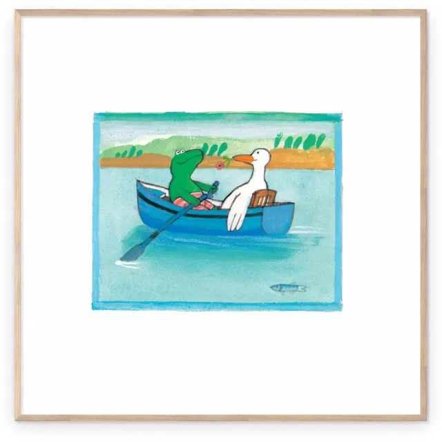 Prenter Fine art print: Liefde Kent Geen Grenzen | Kikker van Max Velthuijs Multi