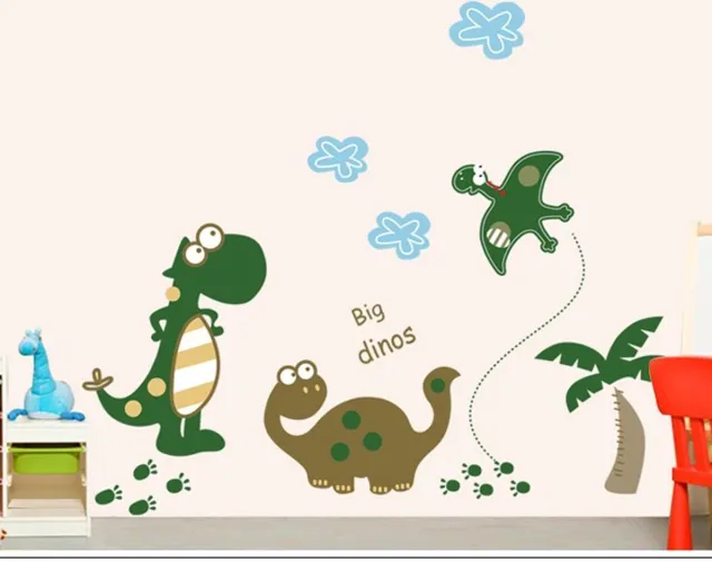 Mixflash Muursticker Dinos Groen