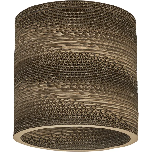 Osram Decor Cardboard Cylinder bruine tafellamp van golfkarton, E27, diameter 250 mm, duurzaam dankzij vervangbare lichtbron, eenvoudige montage