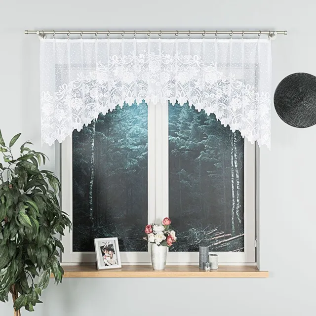 Markizeta Demetria - Jacquard Gordijn - 250x80 cm - Subtiel Ontwerp - Wit