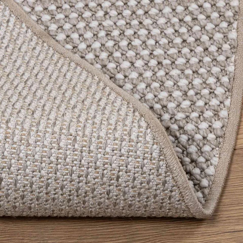vidaXL Binnen kleed LUGO Crème-taupe Ø 160 cm Polyester, foto 4
