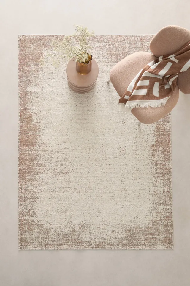 NOUS Living Thais vintage vloerkleed crème brique, foto 2