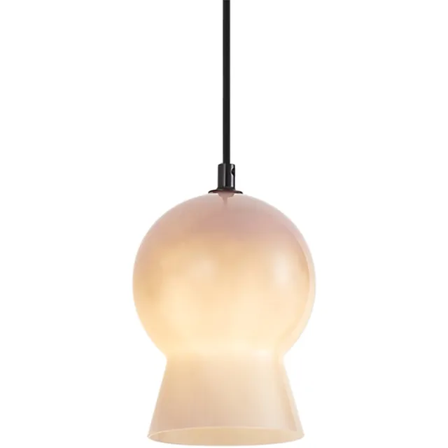QAZQA retro railsysteem verlichting, railverlichting - Iconic Bell - beige, 13cm, ideaal als lamp woonkamer