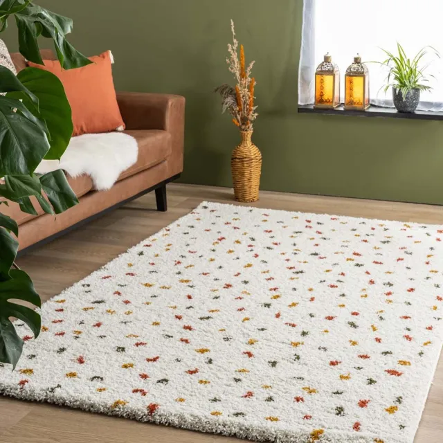 Boho&me Vloerkleed stippen - Artisan wit/multi 80x150