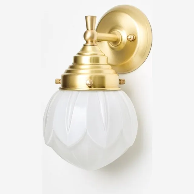 Coloured by Art Wandlamp Lotus Royal Messing - Art Deco Trade