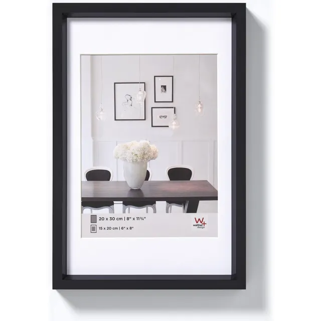 Walther Steel Style - Kunststof lijst - Fotoformaat 50x70 cm - Zwart