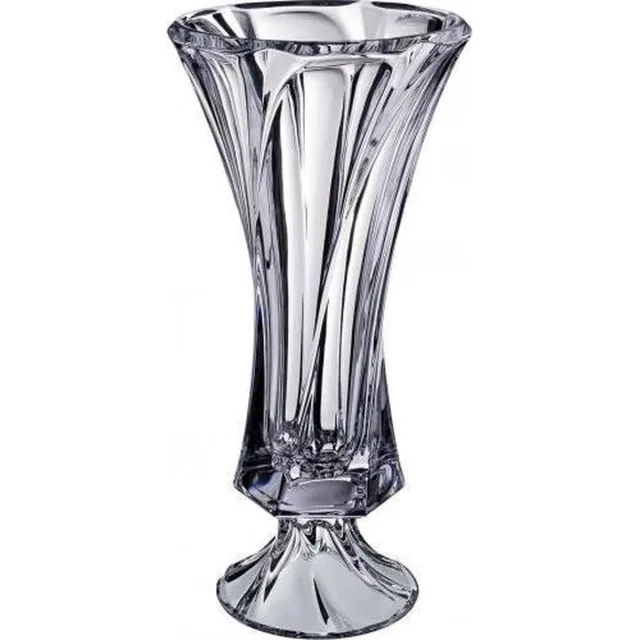 Aurum Crystal Bohemia Luxe kristallen vaas MOZART op voet - 40 cm - Aurum Bohemia transparant