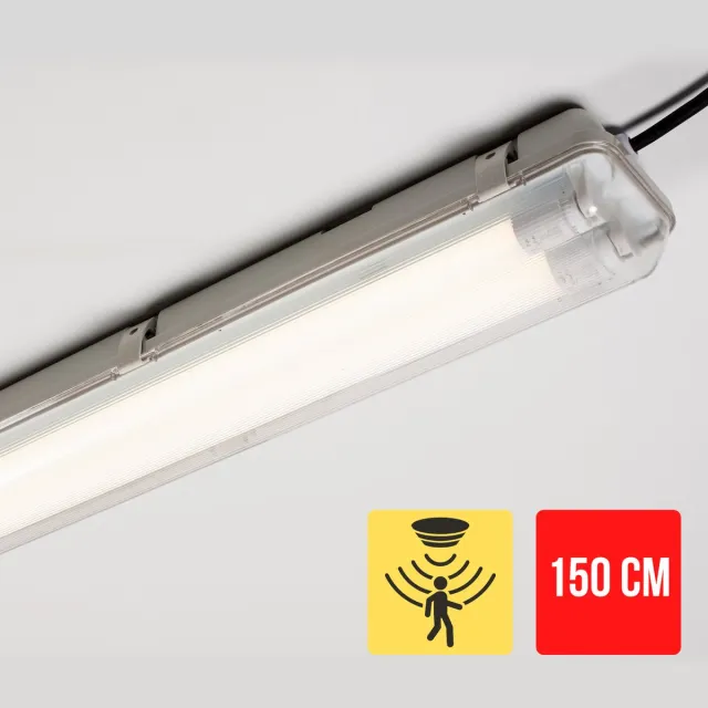 LED's light by Shada Proventa Outdoor LED TL Armatuur met bewegingssensor en daglichtsensor - IP65 - 120 cm - Tl-buizen - Tl-armaturen - Tl-verlichting Wit