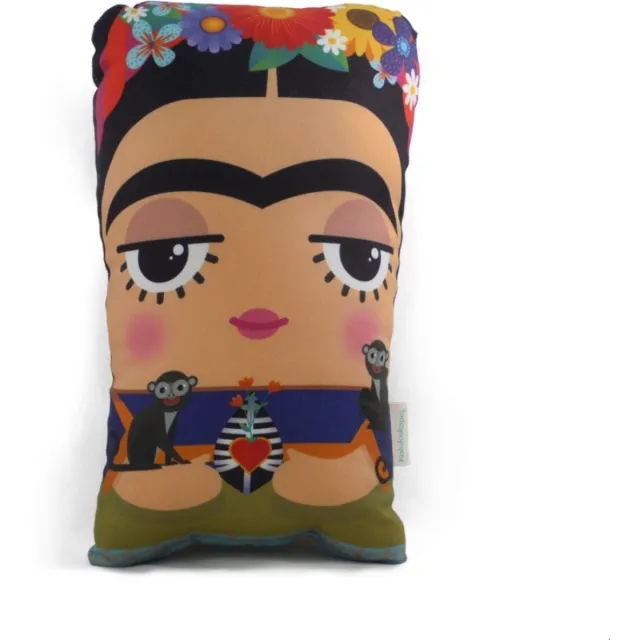 Kalidoskopia Tuki kussen- Frida Kahlo (2de editie) Kussen-Knuffelbaar-Celebrity-beroemdheden-Teddy meerdere