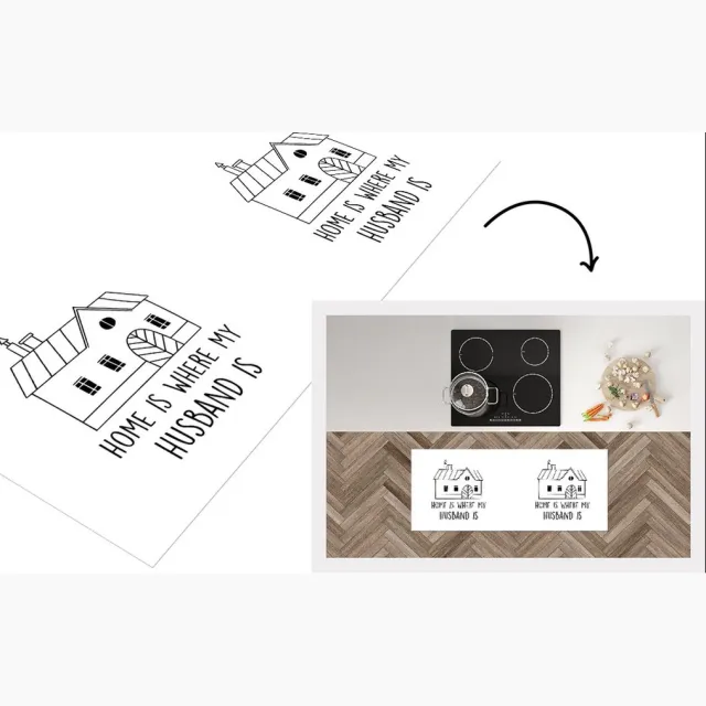 KitchenYeah Keukenloper - Loper keuken - Thuis - Cadeau man - Quotes - Keukenloper vinyl Multicolor